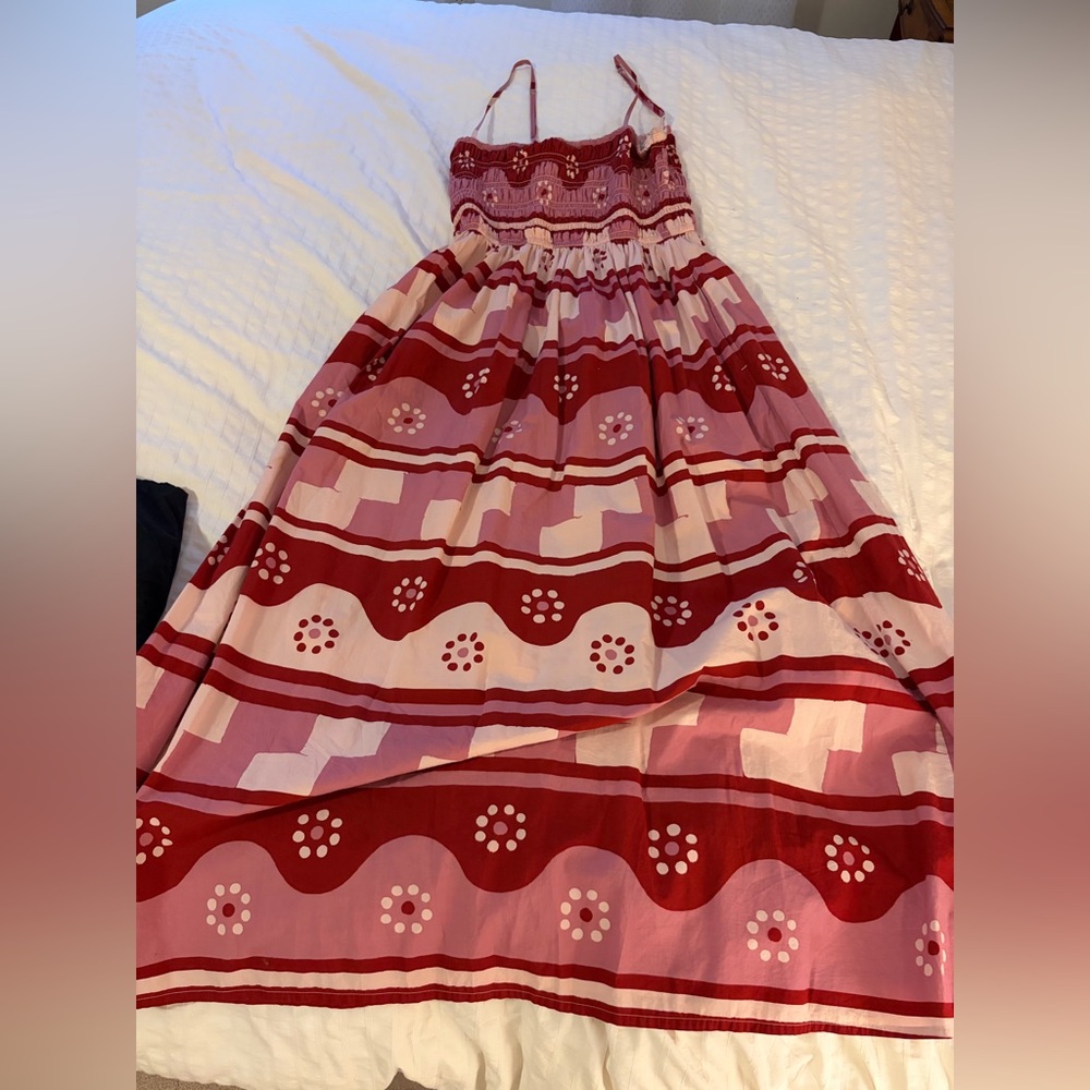 madewell floral pink dress - great condition. 100% cotton.